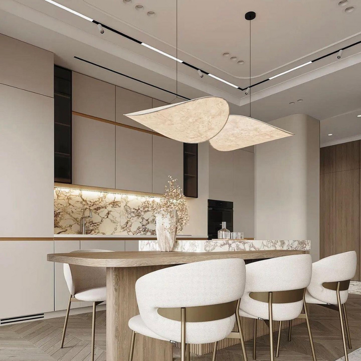 Suspension Pendant Lamp - Elongated Twisted Shade