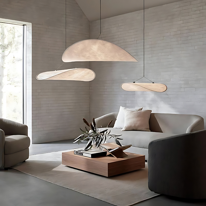 Suspension Pendant Lamp - Elongated Twisted Shade