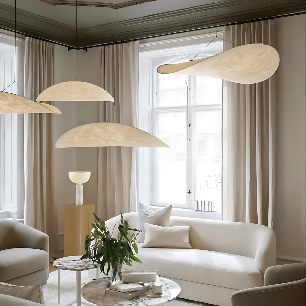 Suspension Pendant Lamp - Elongated Twisted Shade