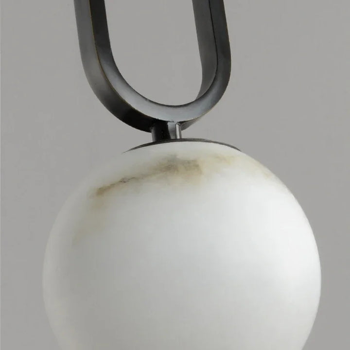 Suspension Pendant Lamp - Globe Shade with Oval Loop