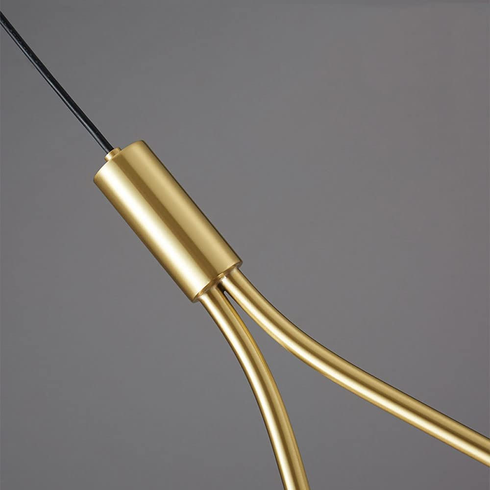 Suspension Pendant Lamp - Globe in Teardrop Loop