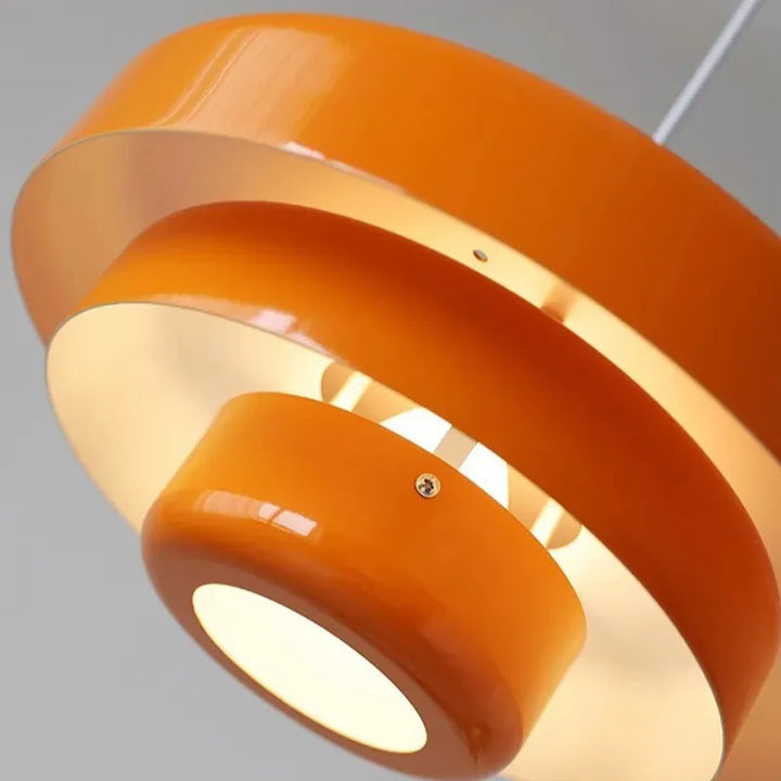 Suspension Pendant Lamp - Layered Tiered Disc Shade
