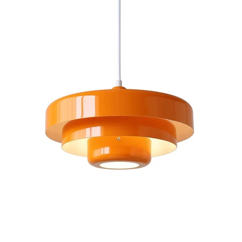 Suspension Pendant Lamp - Layered Tiered Disc Shade