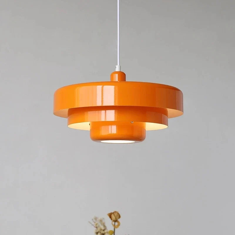 Suspension Pendant Lamp - Layered Tiered Disc Shade