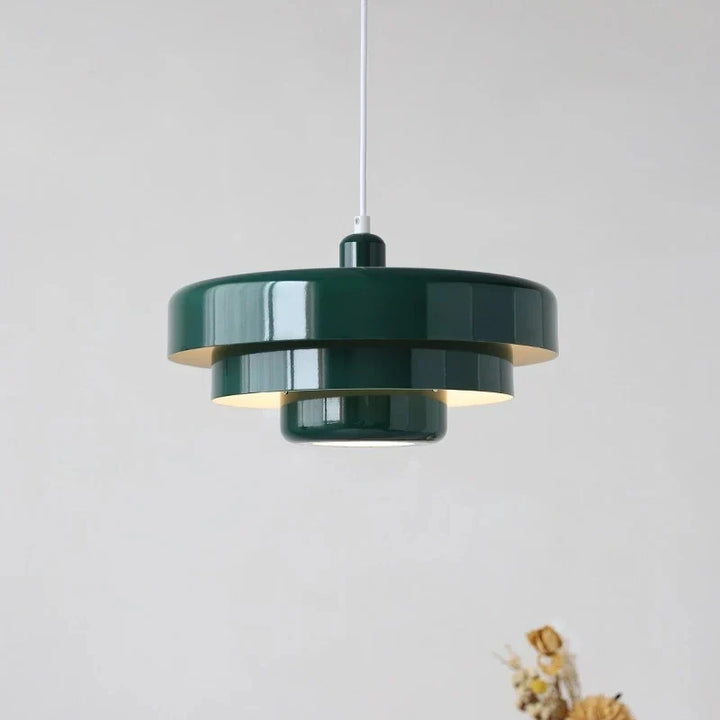 Suspension Pendant Lamp - Layered Tiered Disc Shade