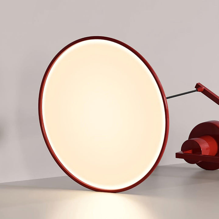Swing Arm Pendant Ceiling Lamp Adjustable Metal Disc Shade