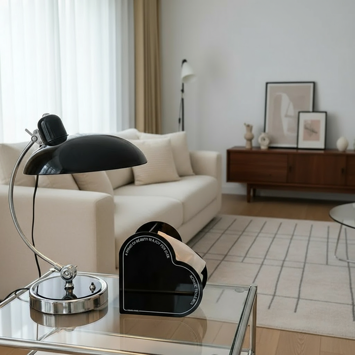 Table Lamp - Curved Arm with Dome Shade