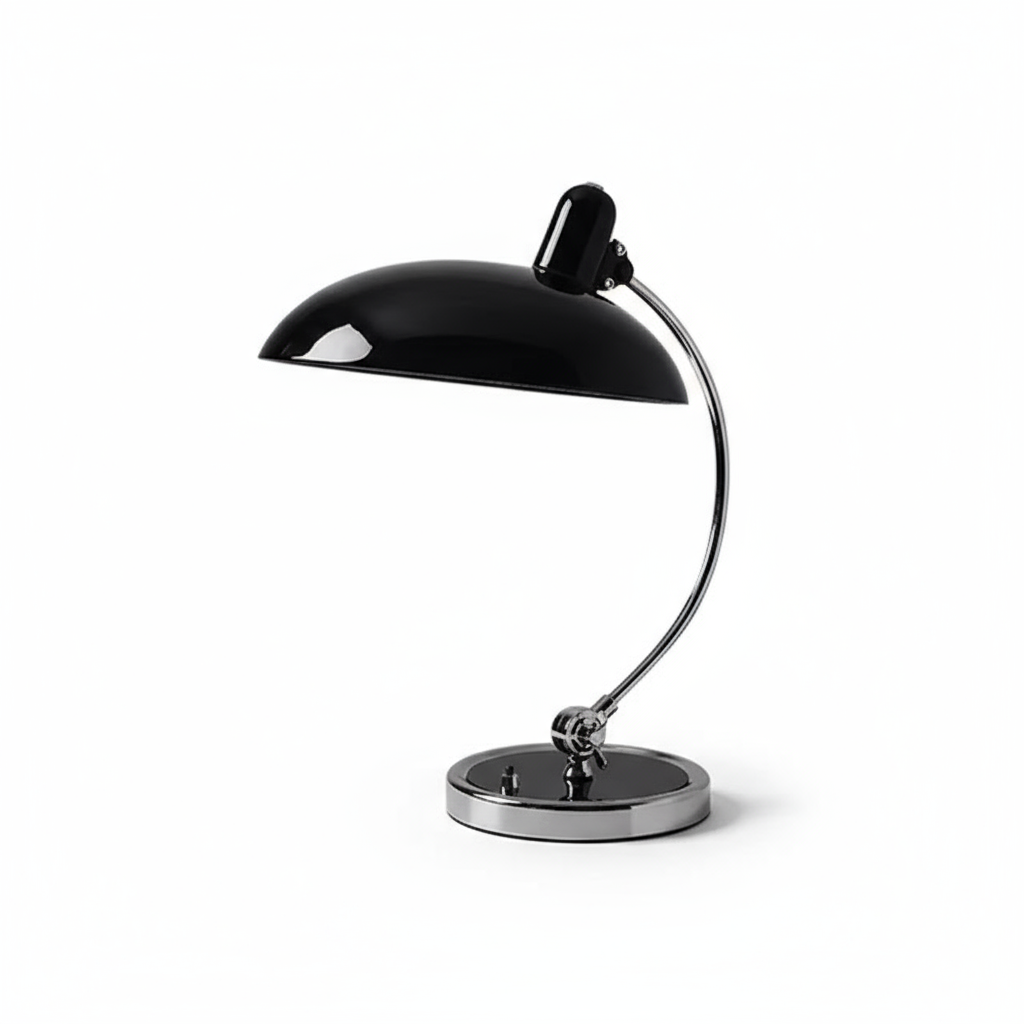 Table Lamp - Curved Arm with Dome Shade