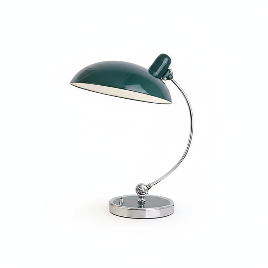 Table Lamp - Curved Arm with Dome Shade