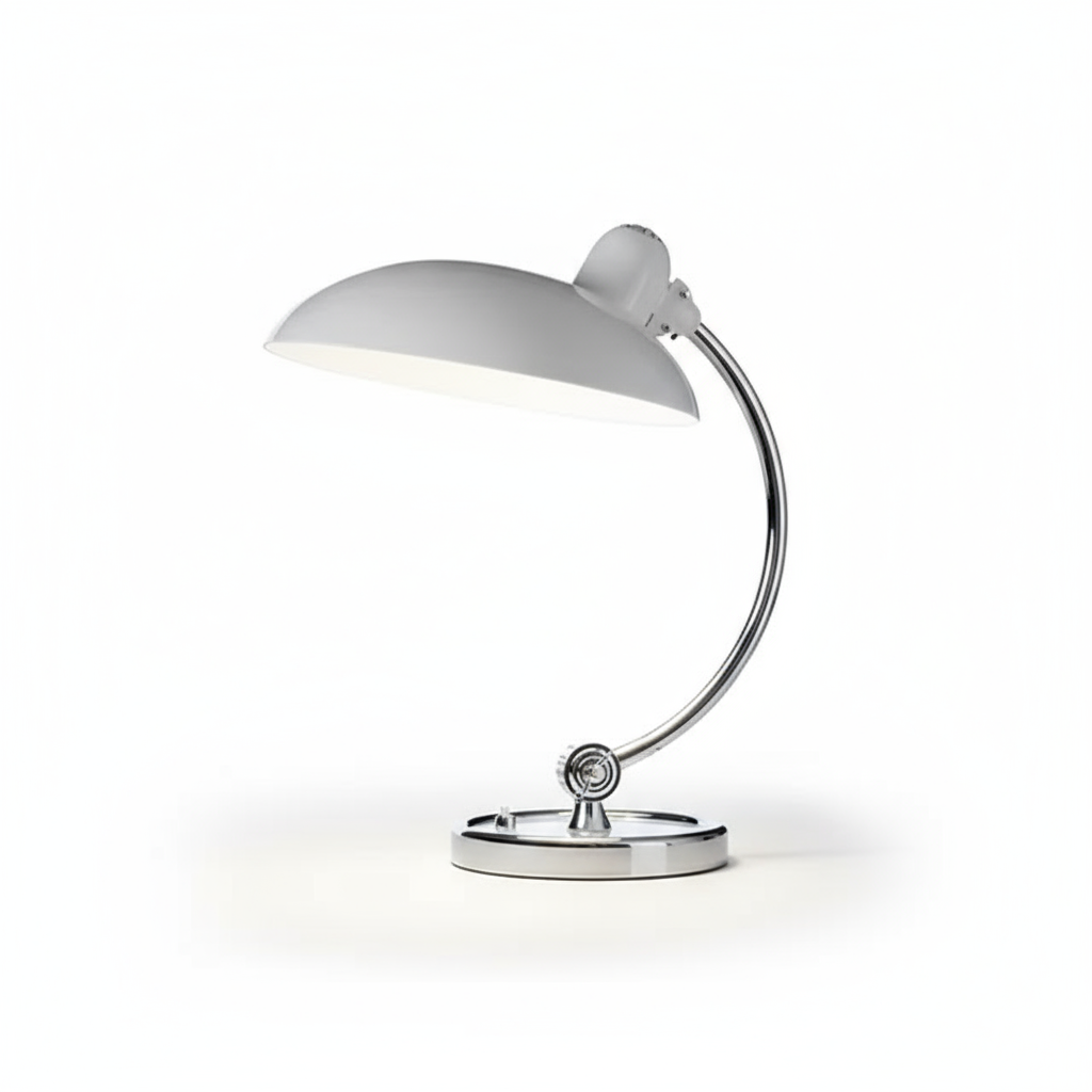 Table Lamp - Curved Arm with Dome Shade