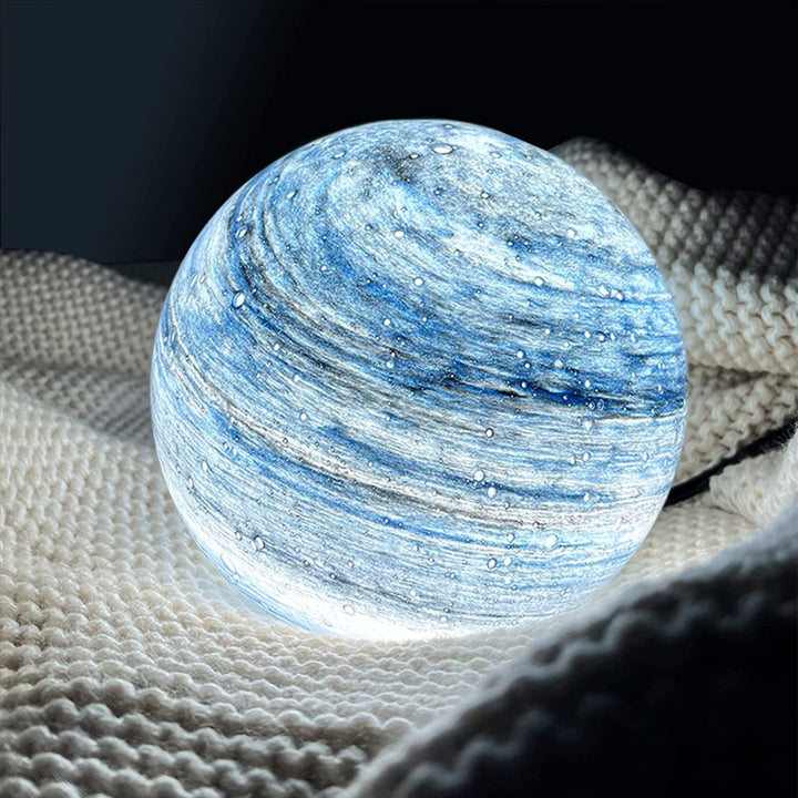 Table Lamp - Spherical Marbled Globe Shade