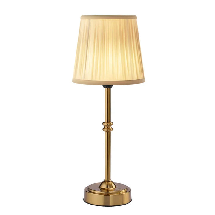 Table Lamp - Tapered Shade with Turned Stem