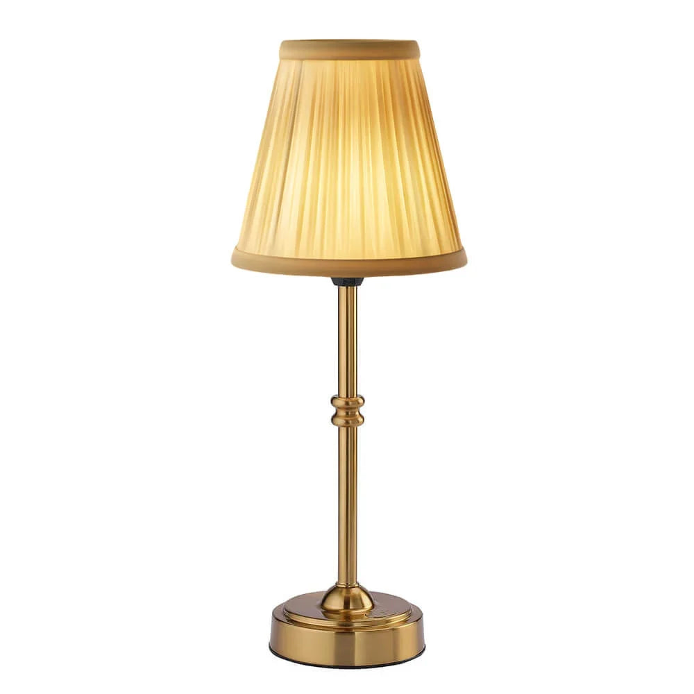 Table Lamp - Tapered Shade with Turned Stem