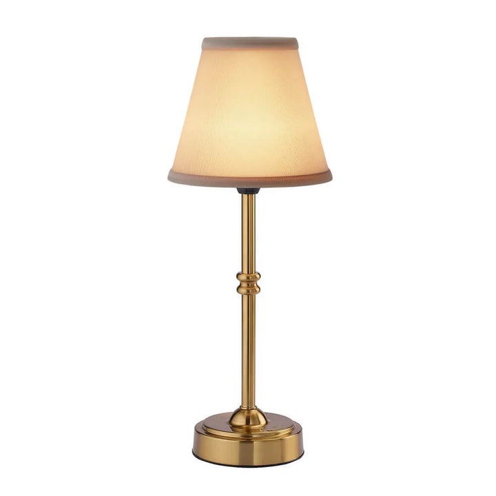 Table Lamp - Tapered Shade with Turned Stem