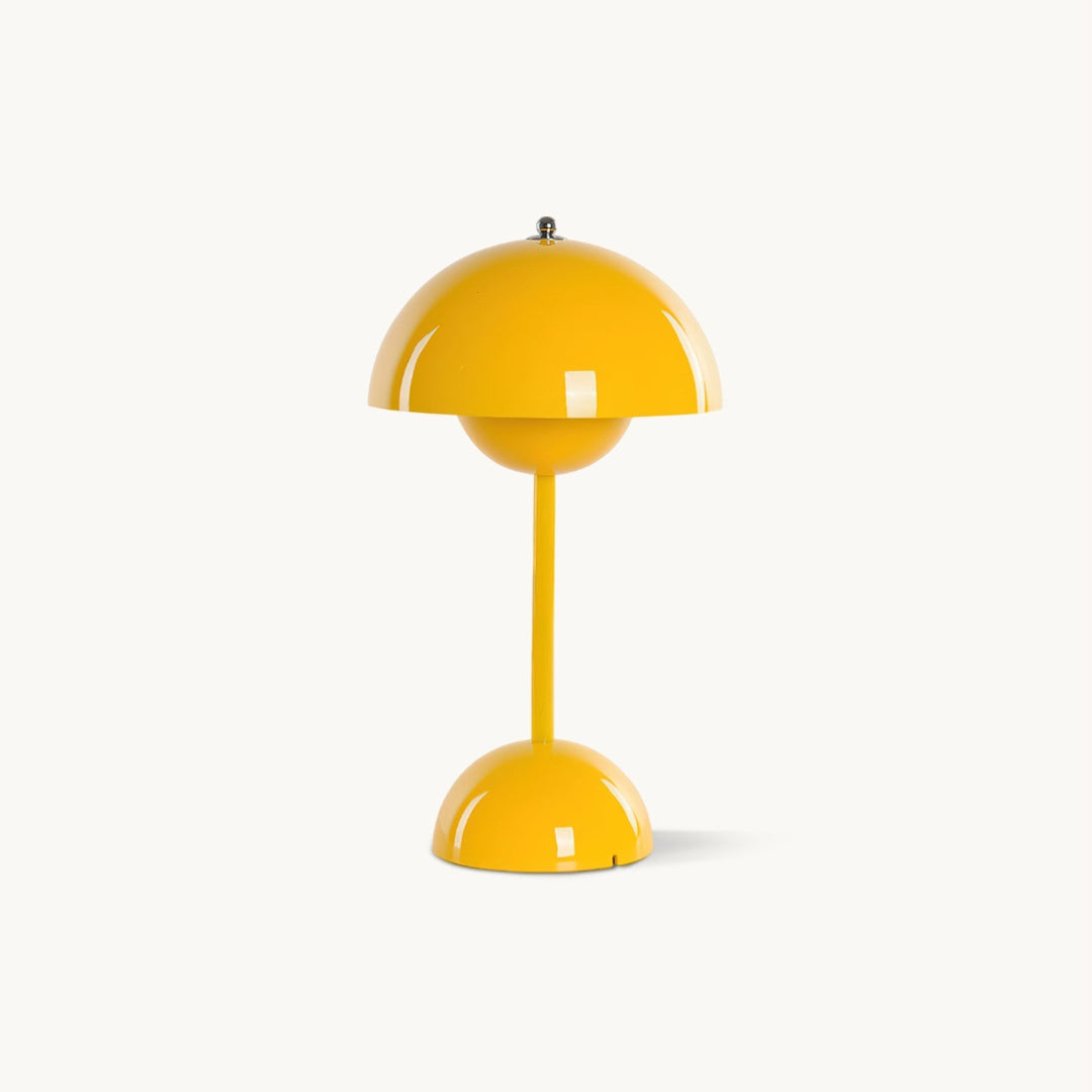 Table Lamp Dome Shade Mushroom Shape Rounded Base