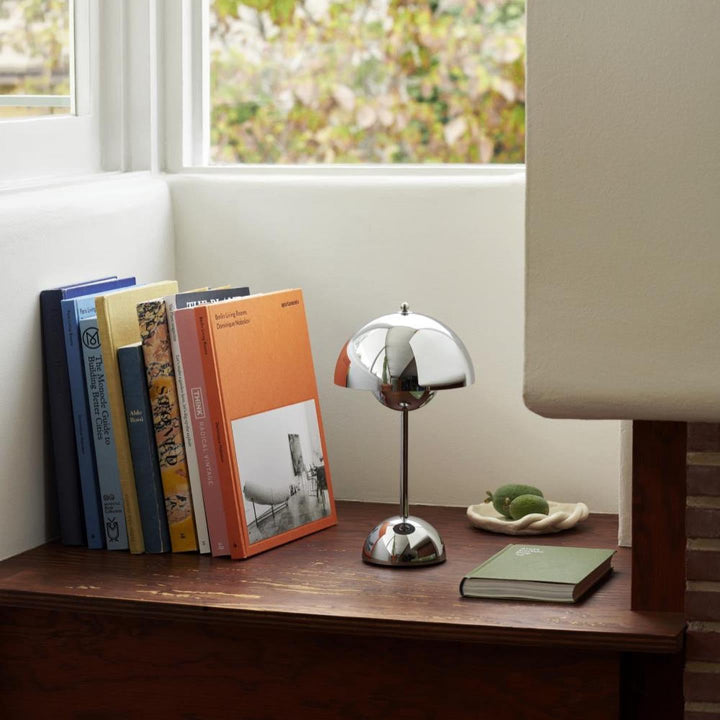 Table Lamp Dome Shade Mushroom Shape Rounded Base
