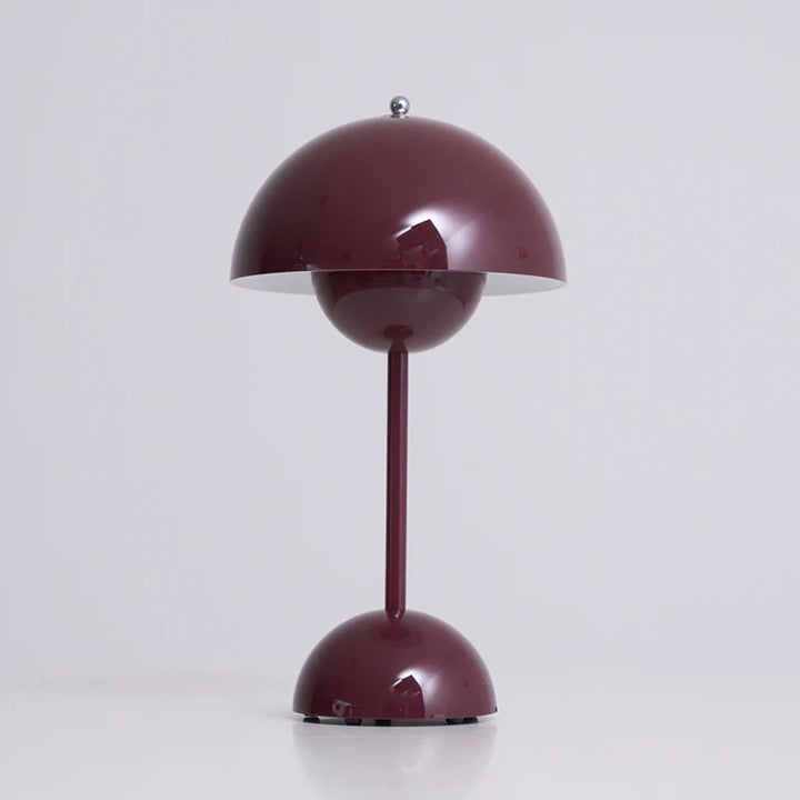 Table Lamp Dome Shade Mushroom Shape Rounded Base