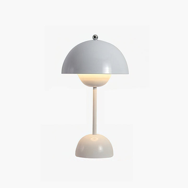 Table Lamp Dome Shade Mushroom Shape Rounded Base