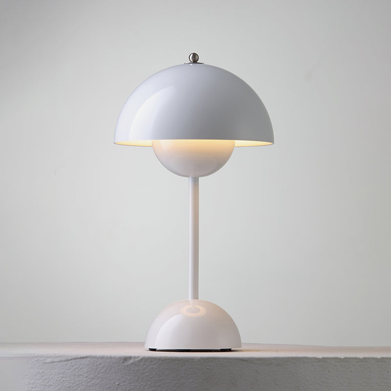 Table Lamp Dome Shade Mushroom Shape Rounded Base