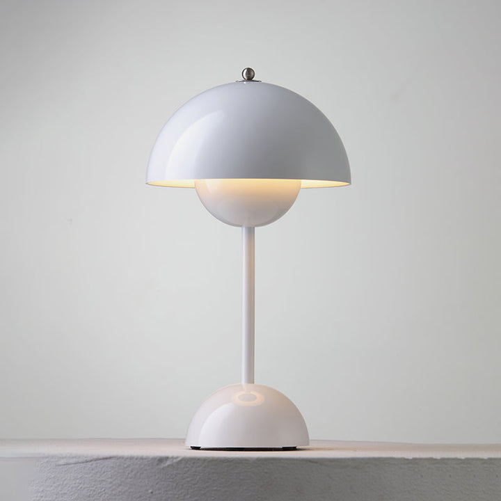 Table Lamp Dome Shade Mushroom Shape Rounded Base