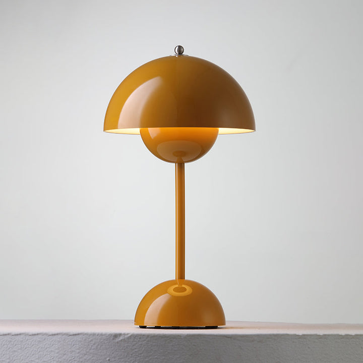 Table Lamp Dome Shade Mushroom Shape Rounded Base