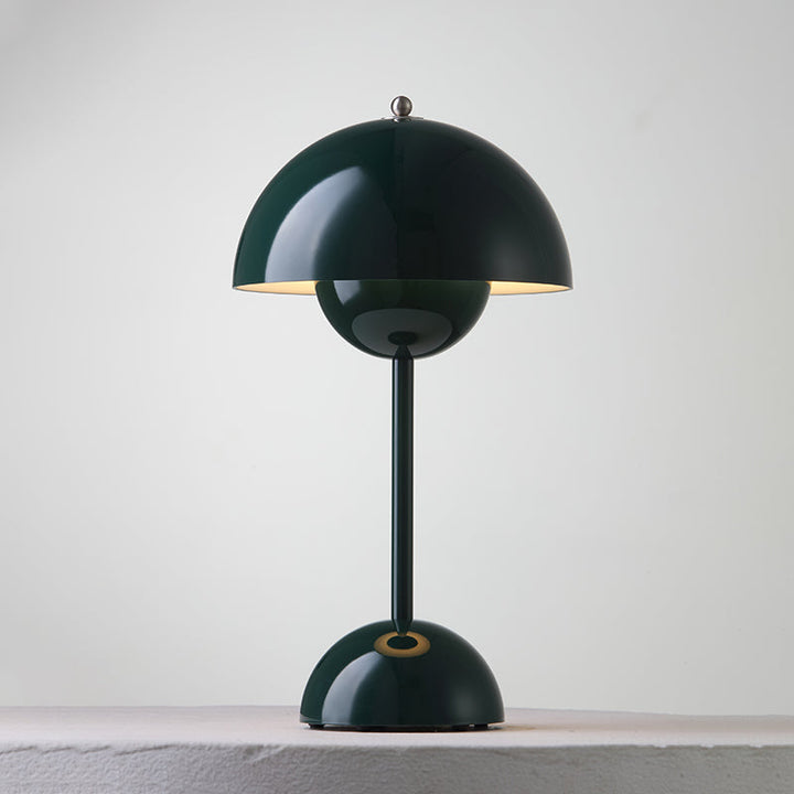 Table Lamp Dome Shade Mushroom Shape Rounded Base