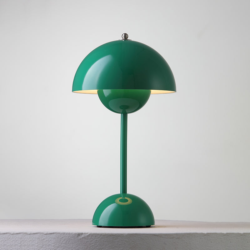 Table Lamp Dome Shade Mushroom Shape Rounded Base