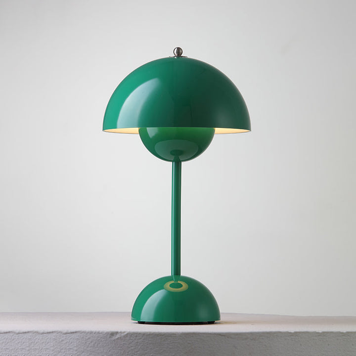 Table Lamp Dome Shade Mushroom Shape Rounded Base