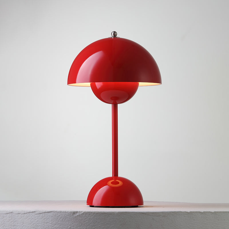 Table Lamp Dome Shade Mushroom Shape Rounded Base