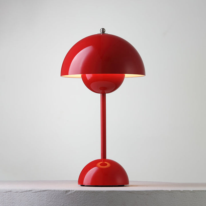 Table Lamp Dome Shade Mushroom Shape Rounded Base