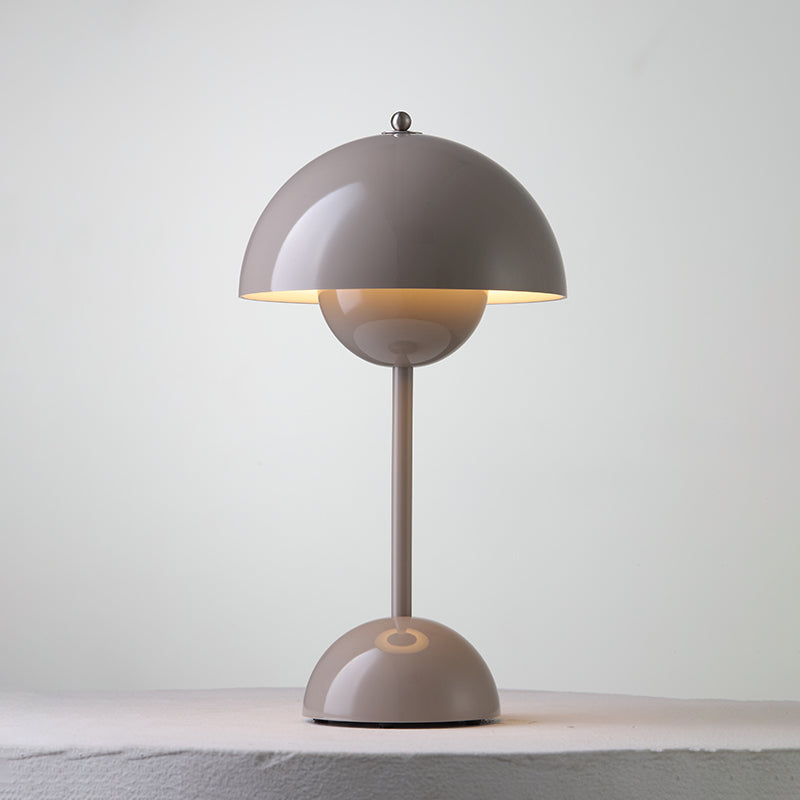 Table Lamp Dome Shade Mushroom Shape Rounded Base