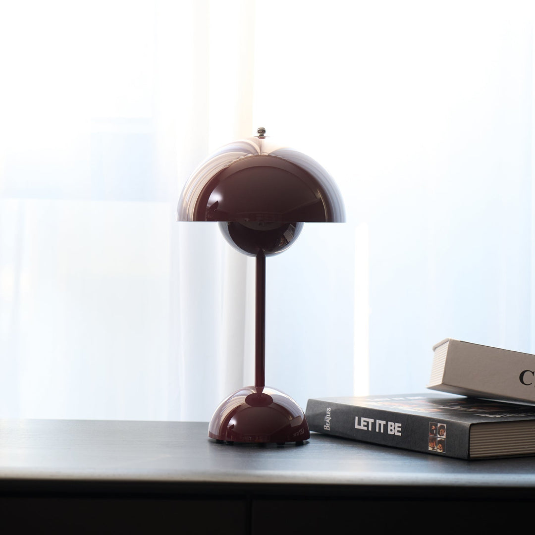 Table Lamp Dome Shade Mushroom Shape Rounded Base