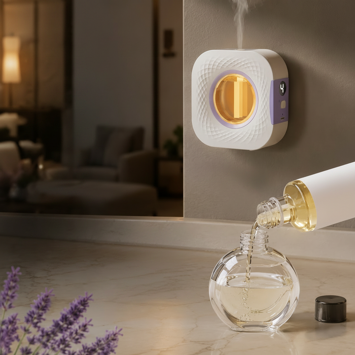 Ultrasonic Aroma Diffuser Humidifier Square Textured Housing