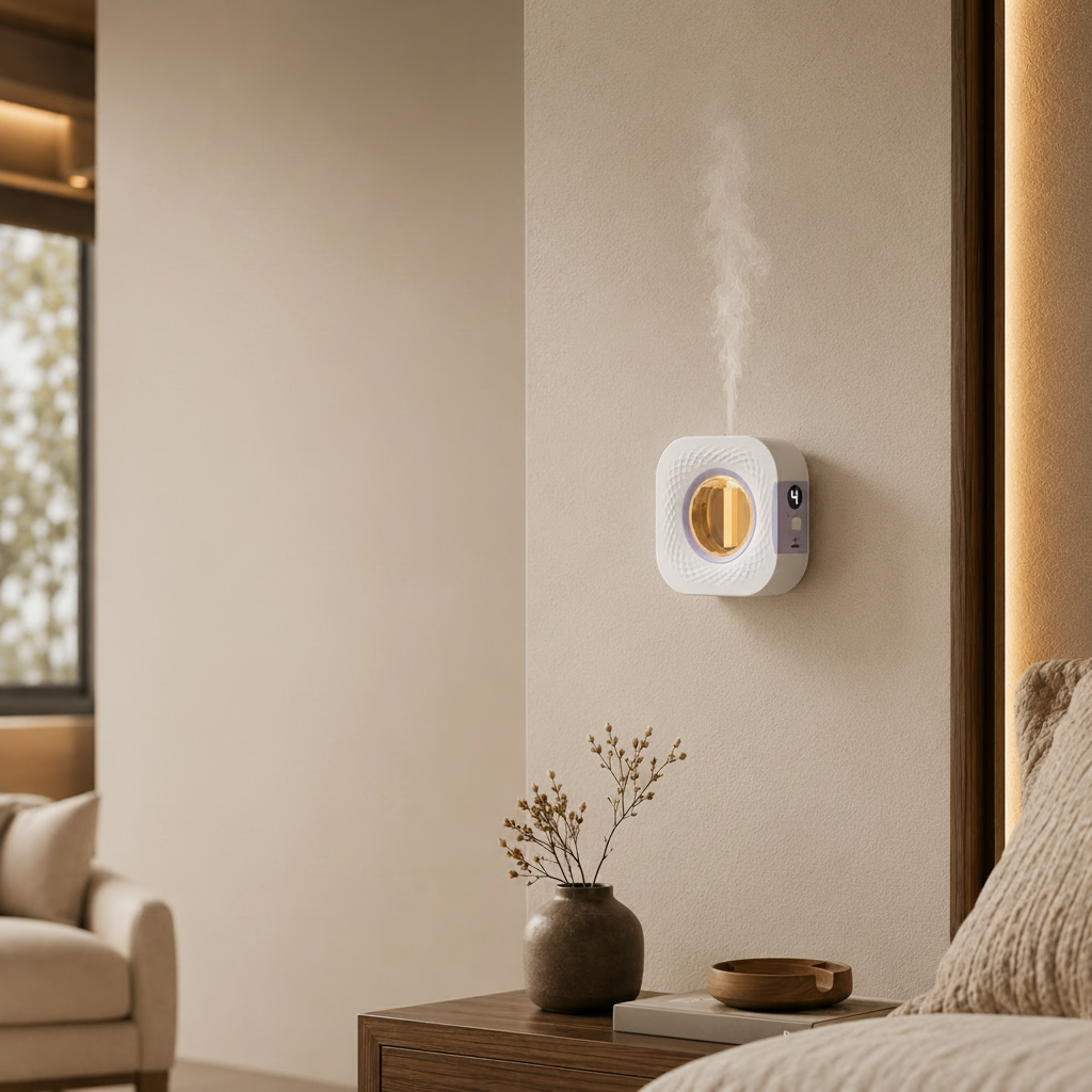 Ultrasonic Aroma Diffuser Humidifier Square Textured Housing