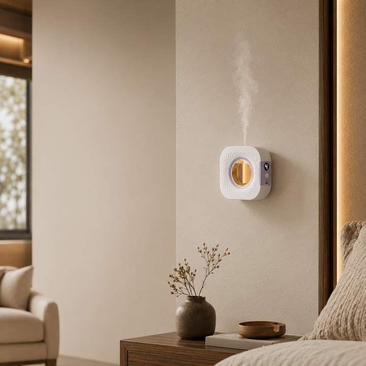 Ultrasonic Aroma Diffuser Humidifier Square Textured Housing