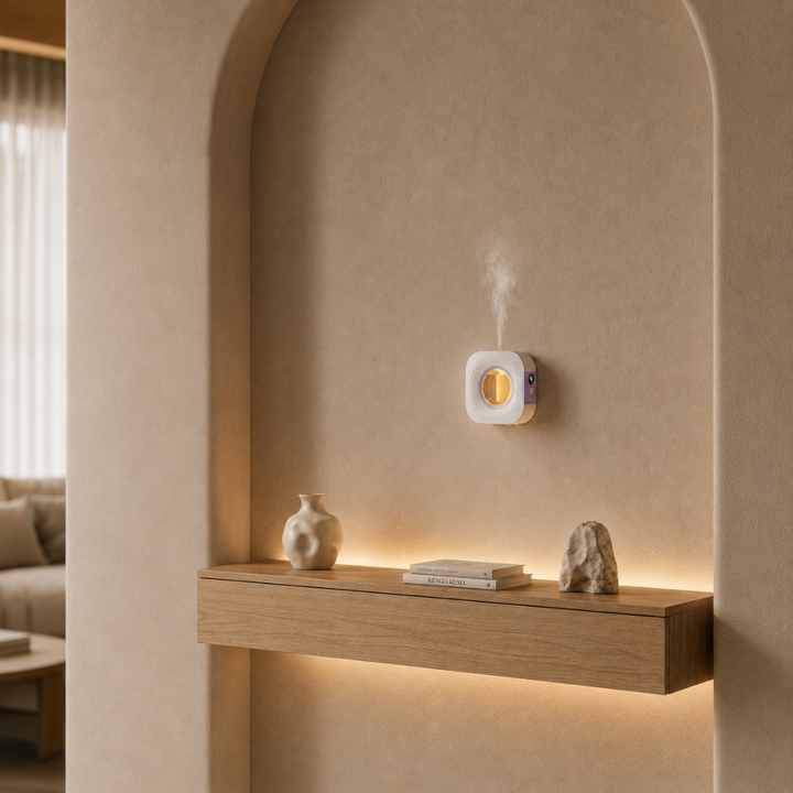 Ultrasonic Aroma Diffuser Humidifier Square Textured Housing
