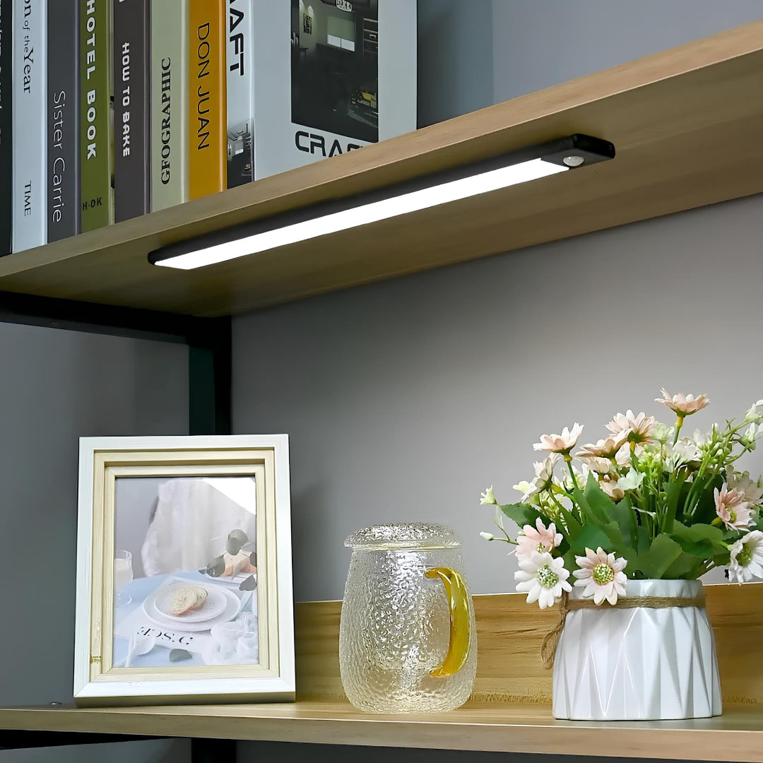 Under Cabinet Light with Motion Sensor - Rechargeable LED Closet Light Bar