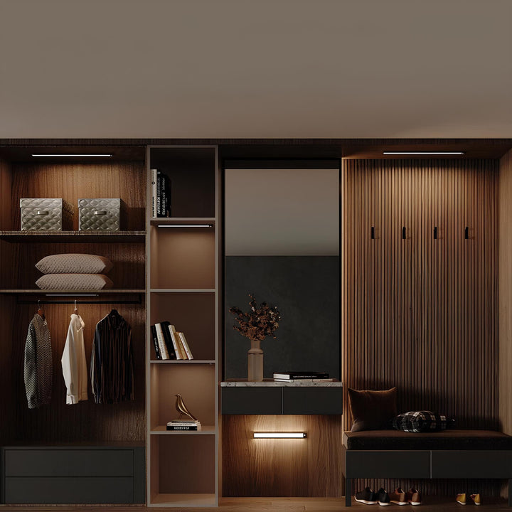 Under Cabinet Light with Motion Sensor - Rechargeable LED Closet Light Bar