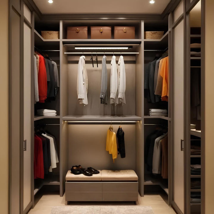 Under Cabinet Light with Motion Sensor - Rechargeable LED Closet Light Bar