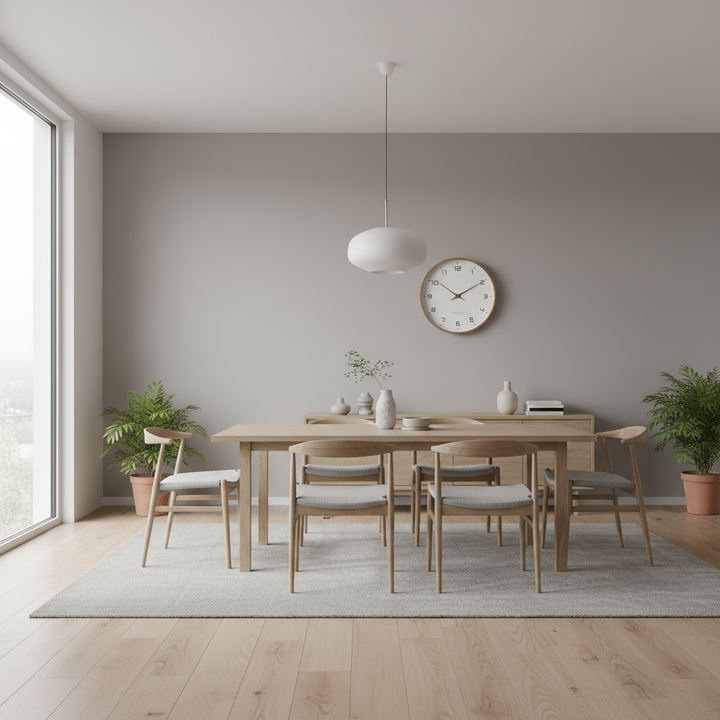 Wall Clock - Round Analog Clock with Arabic Numerals