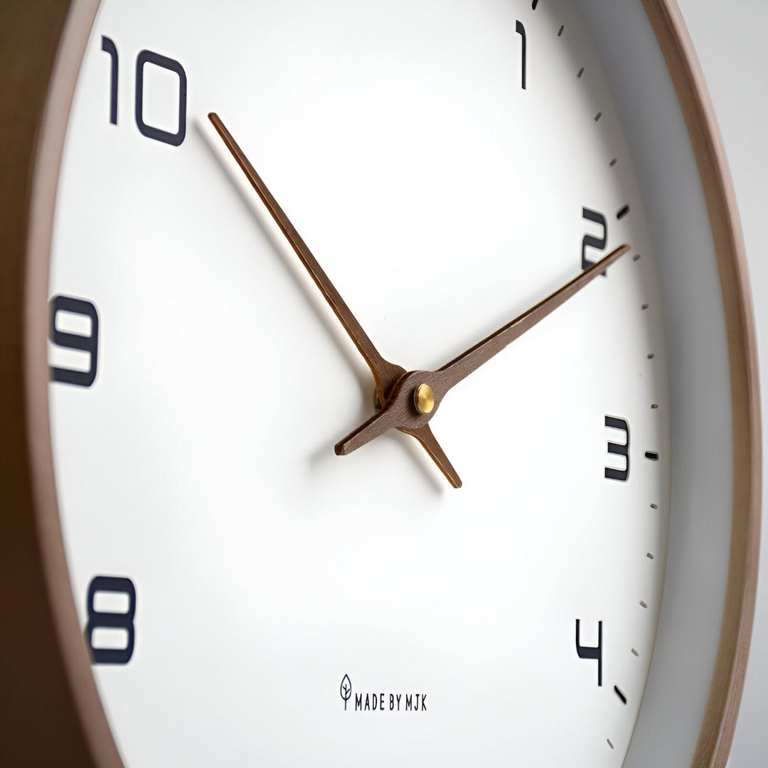 Wall Clock - Round Analog Clock with Arabic Numerals
