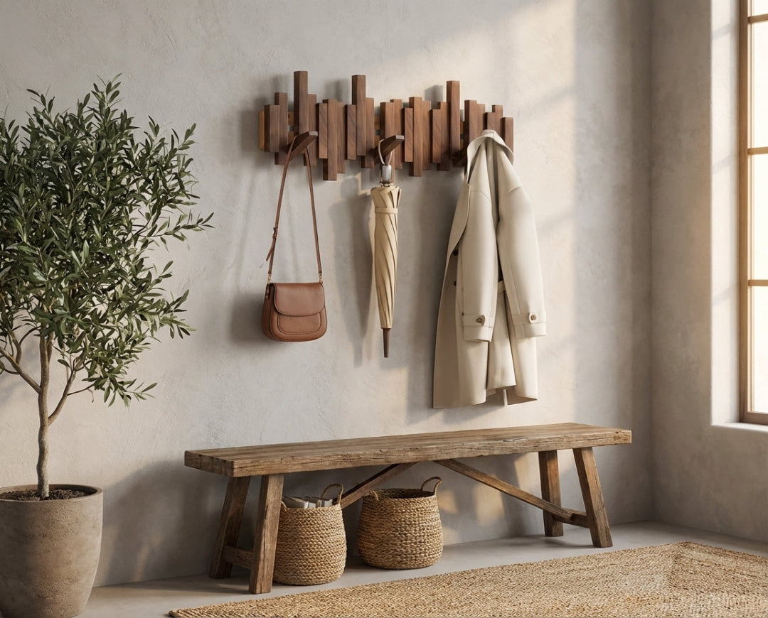 Wall Coat Rack - Fold-Out Hook Wall Rack