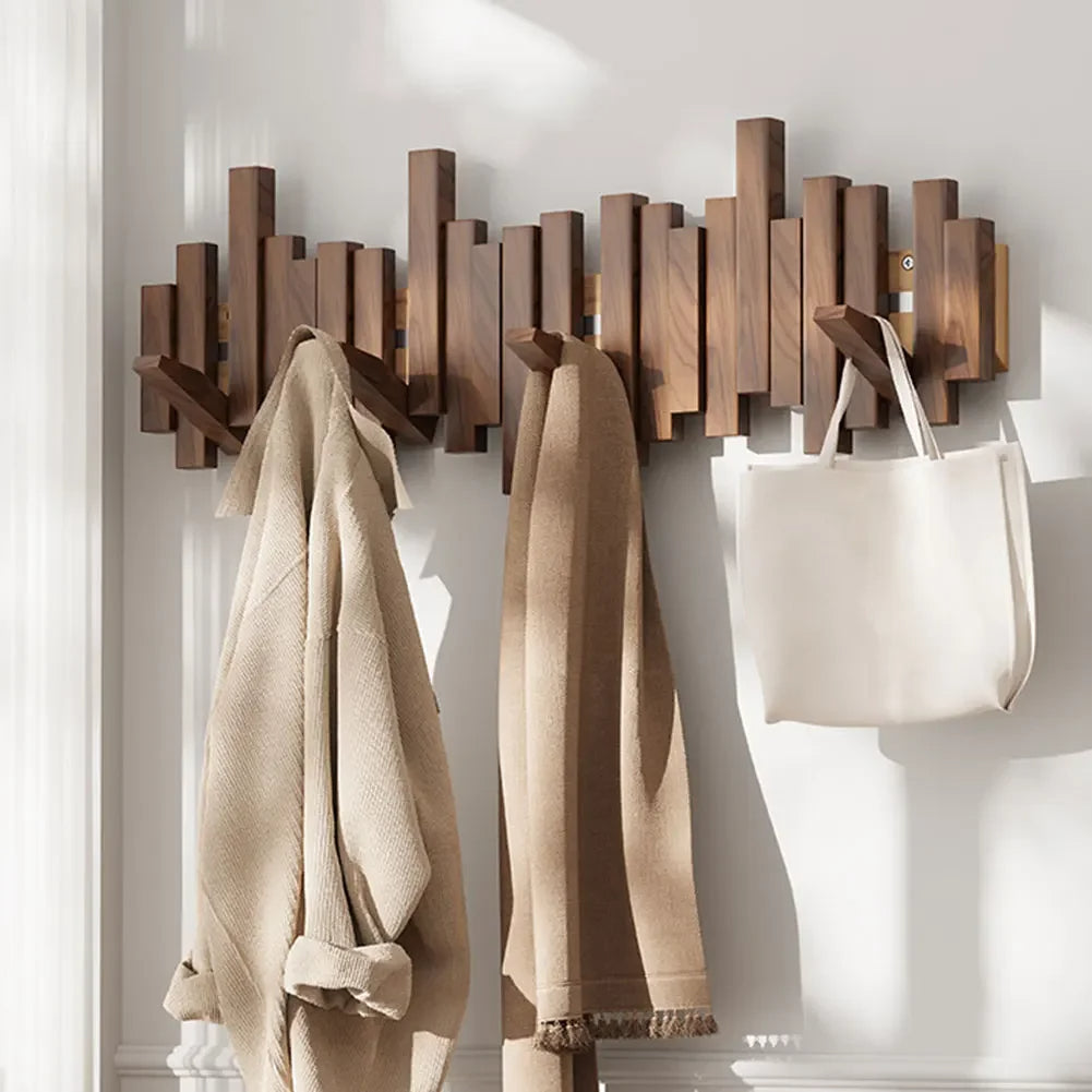 Wall Coat Rack - Fold-Out Hook Wall Rack