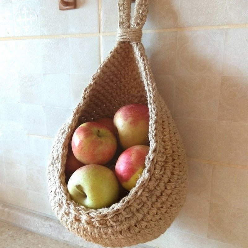 Wall Hanging Storage Basket - Teardrop Holder