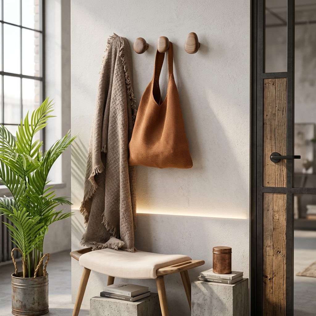 Wall Hooks - Round Knob Coat Hooks