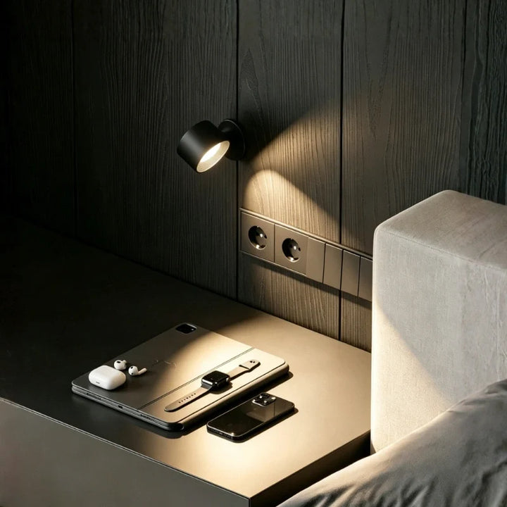 Wall Mounted LED Spot Lamp - Adjustable Round Head Accent Light