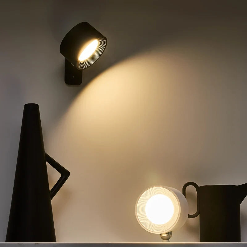 Wall Mounted LED Spot Lamp - Adjustable Round Head Accent Light
