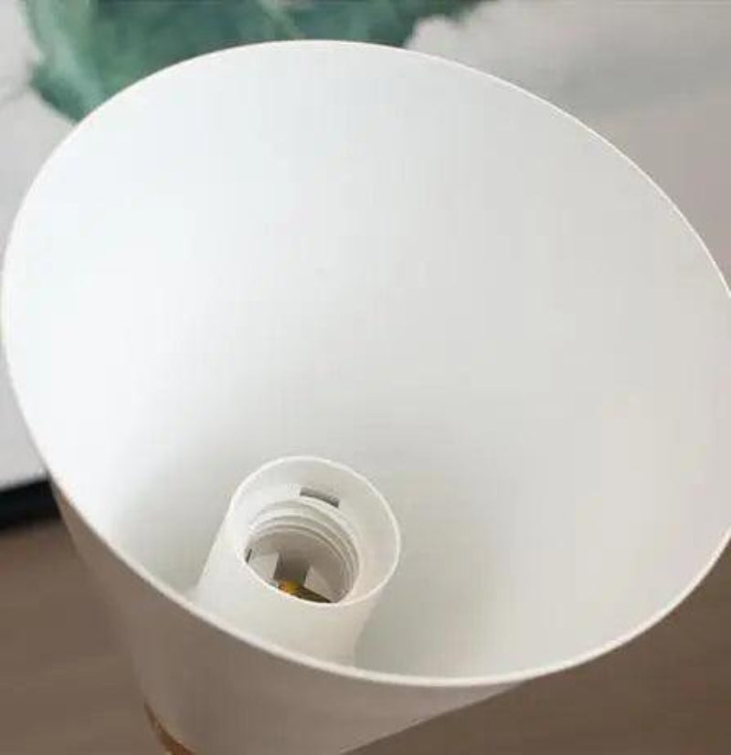 Wall Mounted Sconce Lamp - Cone Shade on Curved Arm