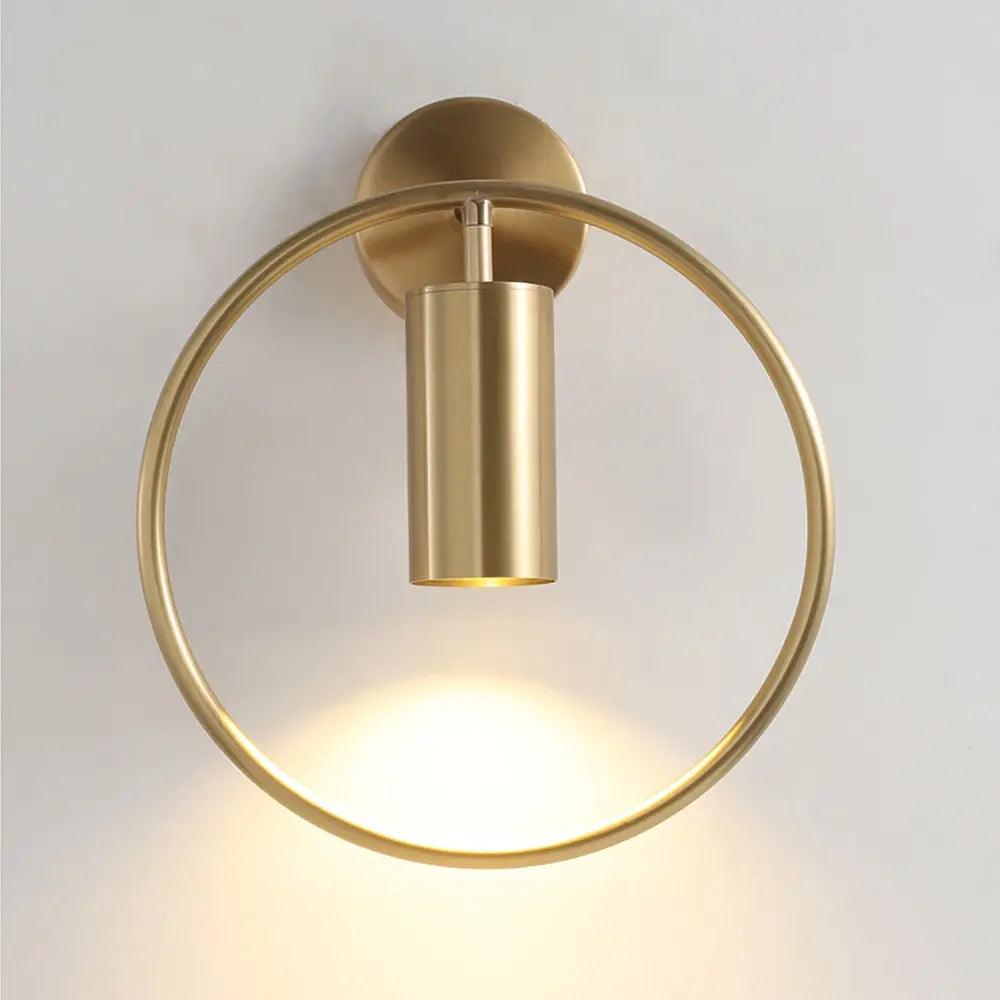 Wall Mounted Sconce Lamp - Cylinder Downlight in Ring Frame