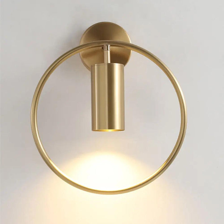 Wall Mounted Sconce Lamp - Cylinder Downlight in Ring Frame